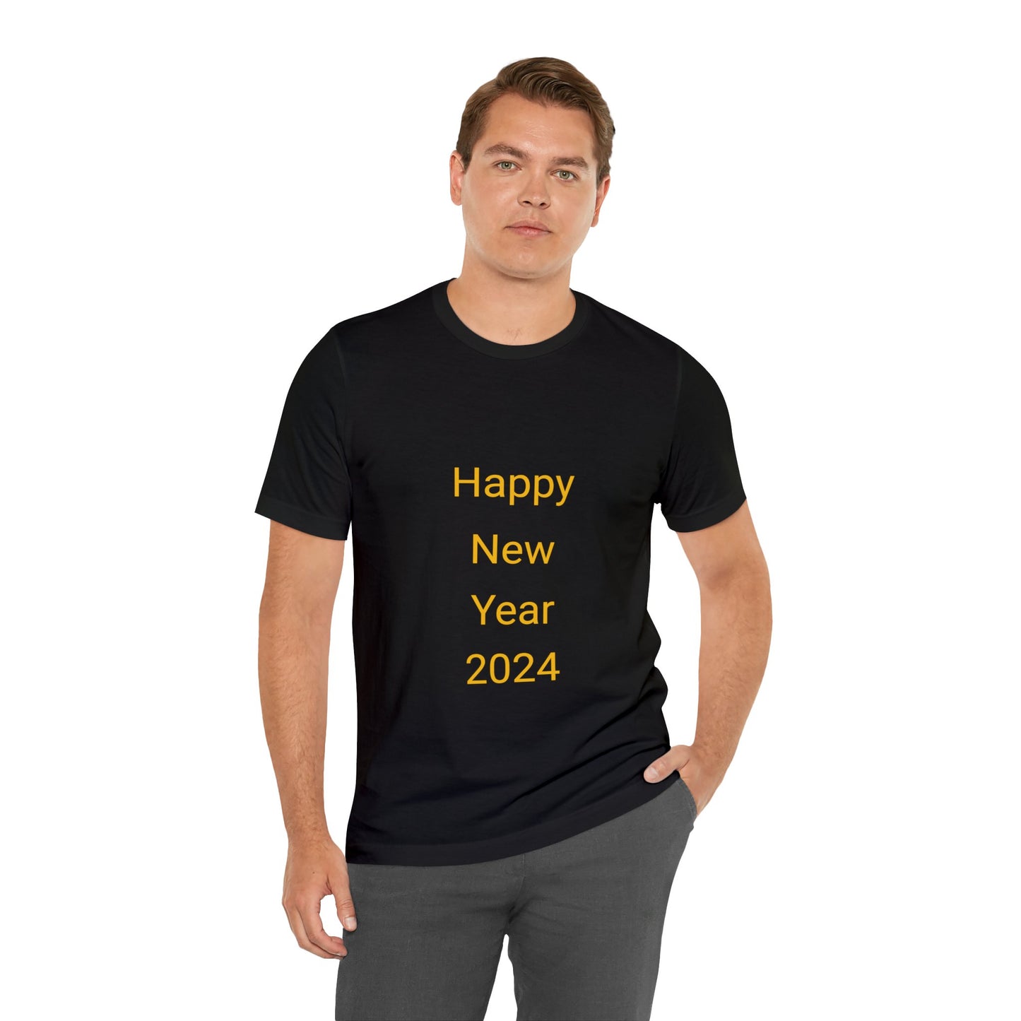 Happy New Year 2024 Unisex Jersey Short Sleeve Tee