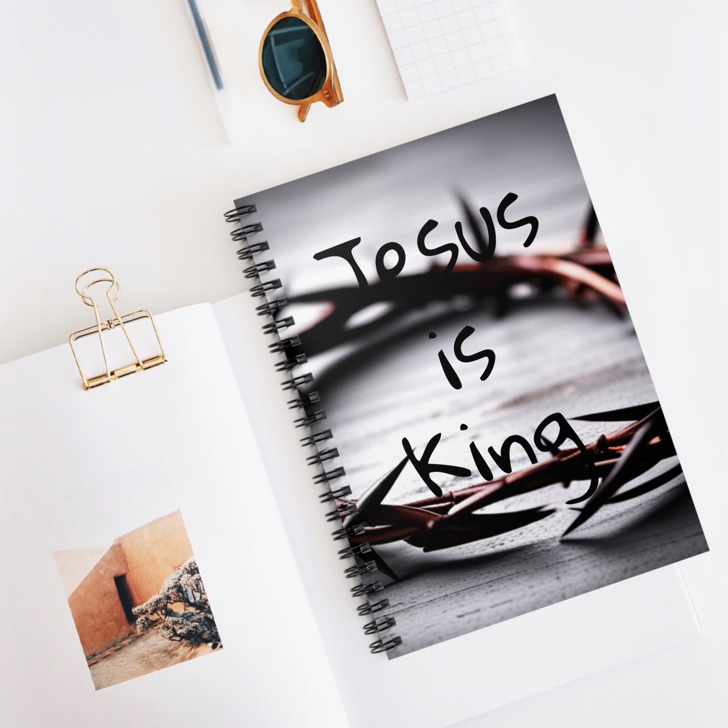 Jesus is King Spiral Notebook - Ruled Line