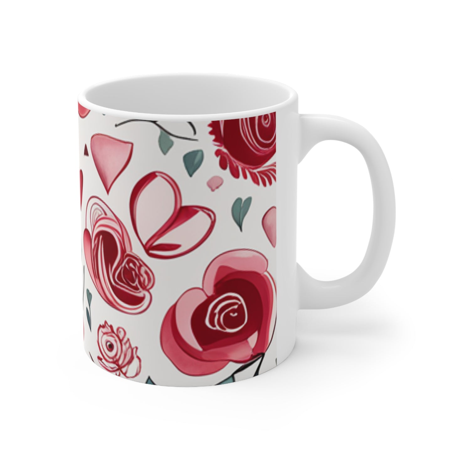 A beautiful illustration of roses Ceramic Mug 11oz