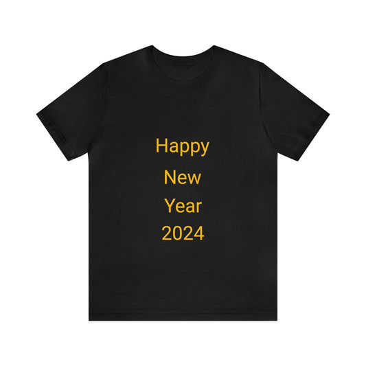 Happy New Year 2024 Unisex Jersey Short Sleeve Tee