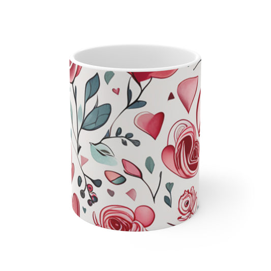 A beautiful illustration of roses Ceramic Mug 11oz