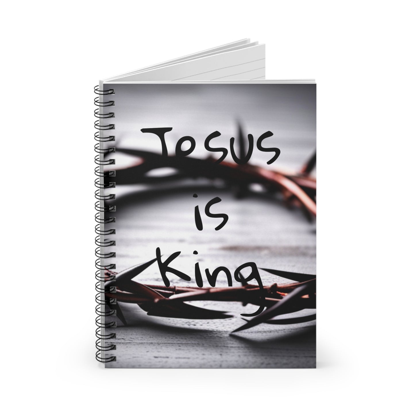 Jesus is King Spiral Notebook - Ruled Line