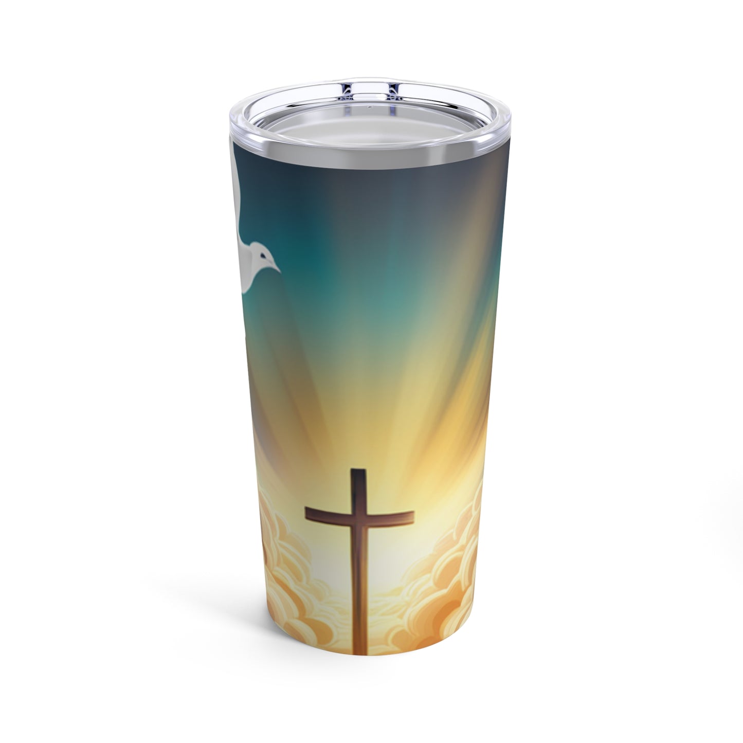 Heavenly Blue Sky with a Dove Tumbler 20oz