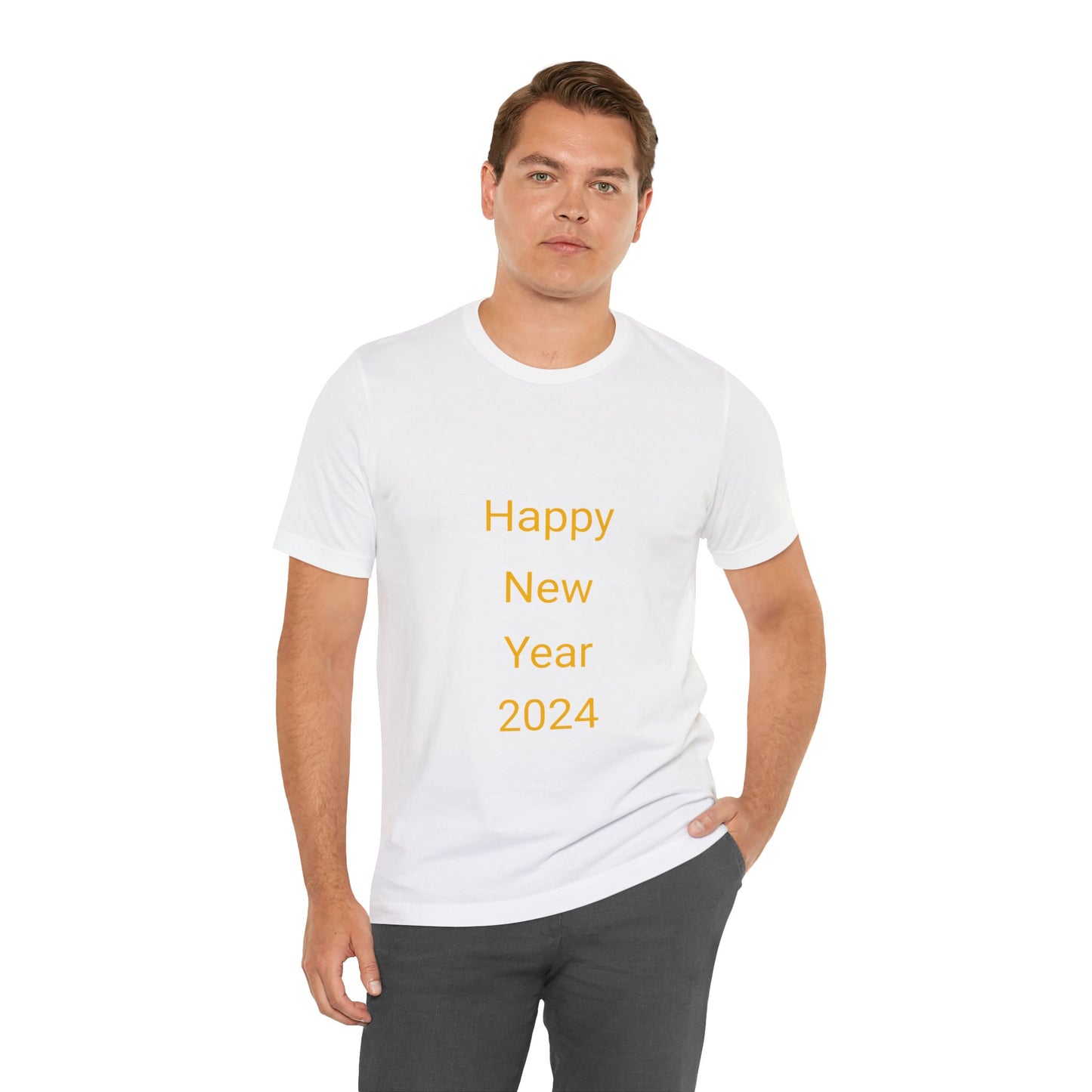 Happy New Year 2024 Unisex Jersey Short Sleeve Tee