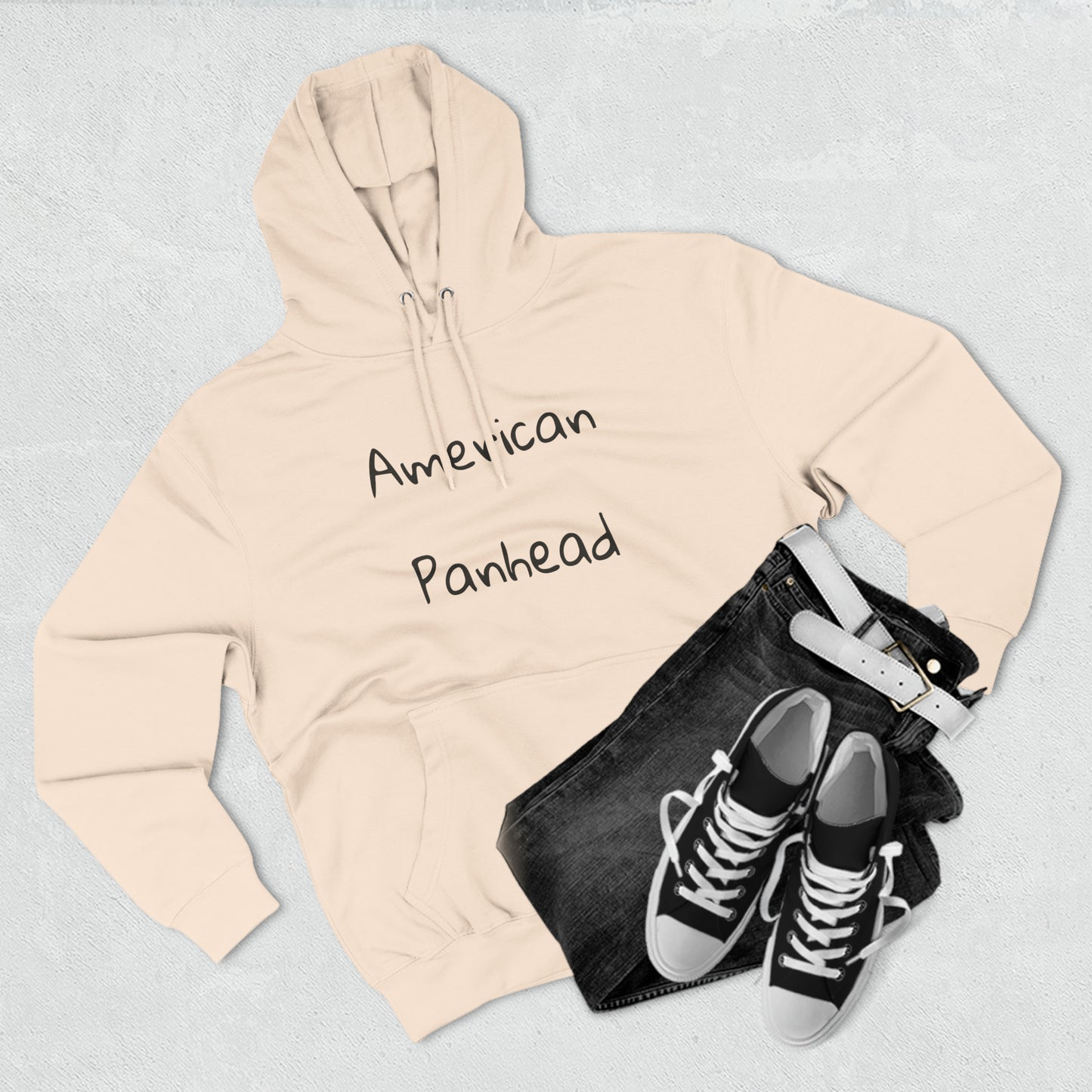 American Panhead Three-Panel Fleece Hoodie