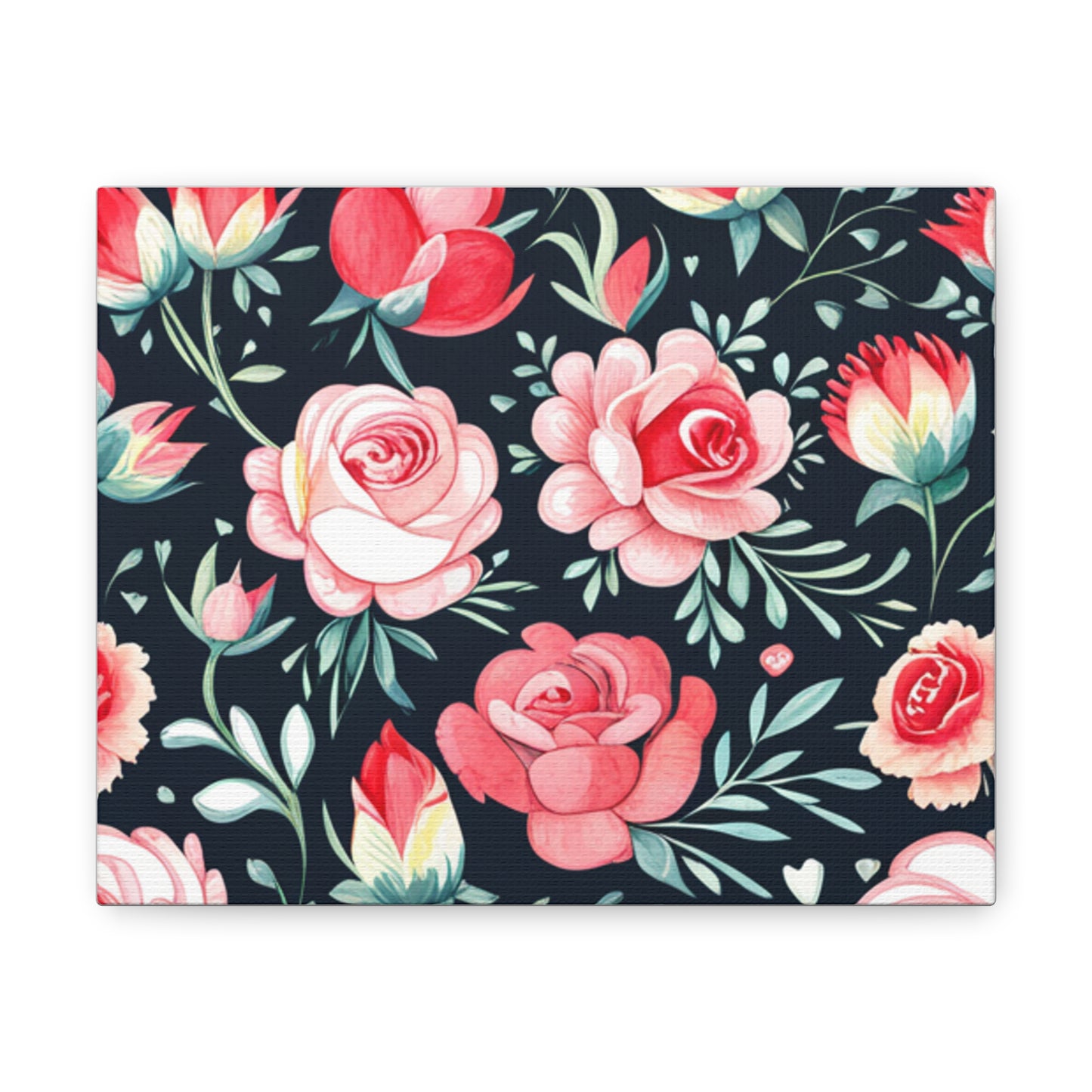 A beautiful illustration of roses Canvas Gallery Wraps