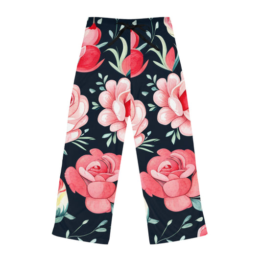 Flower Women's Pajama Pants (AOP)